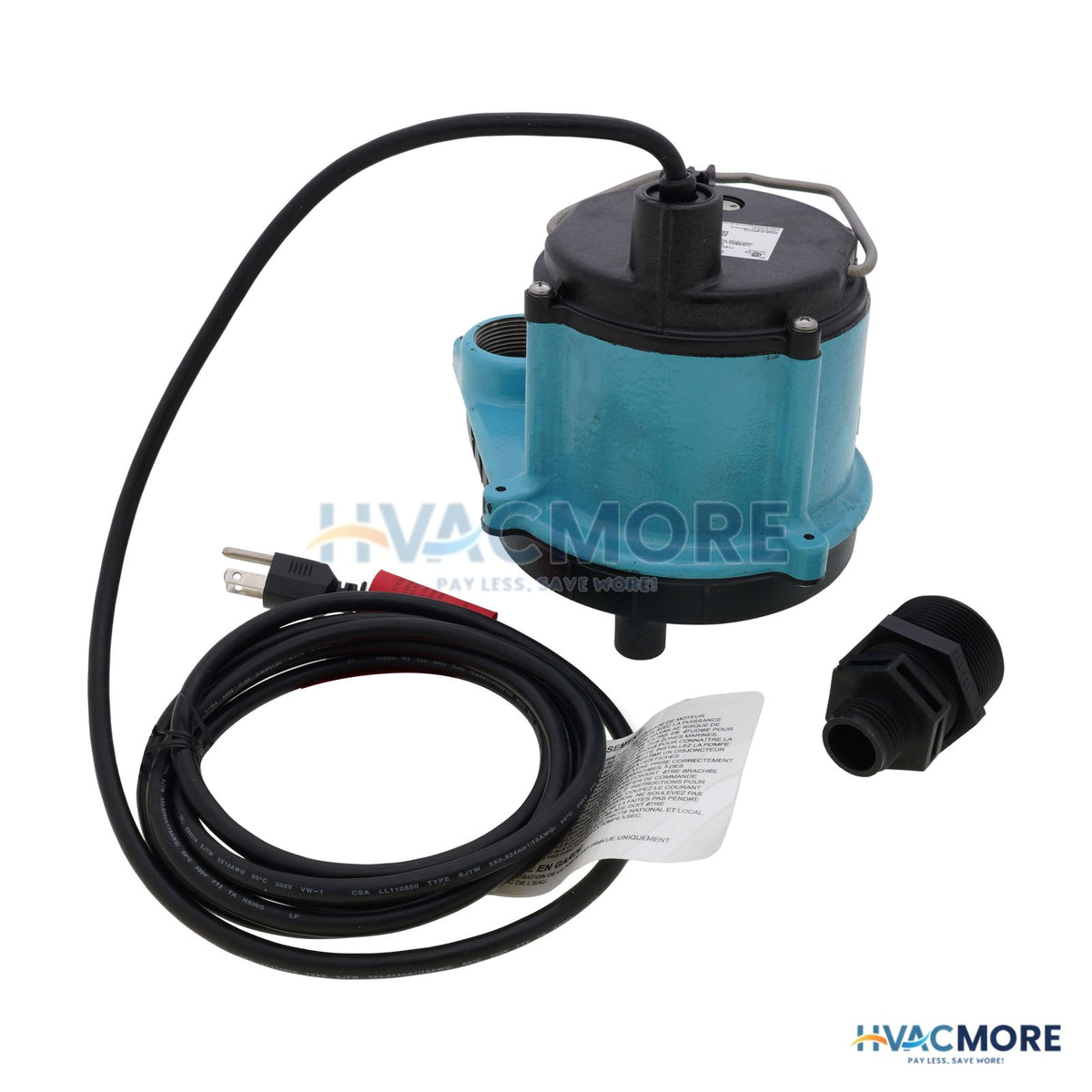 Little Giant 6-CIM-R 1/3 HP, 45 GPM Man. Submersible Sump Pump, 10' Cord 506271