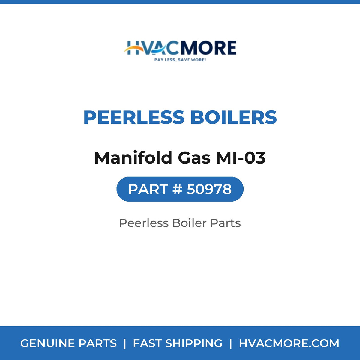 Peerless Boilers Manifold Gas MI-03 50978