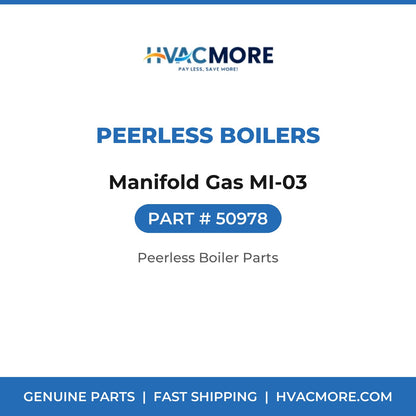 Peerless Boilers Manifold Gas MI-03 50978