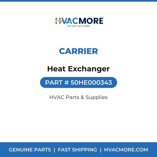 Carrier Heat Exchanger 50HE000343