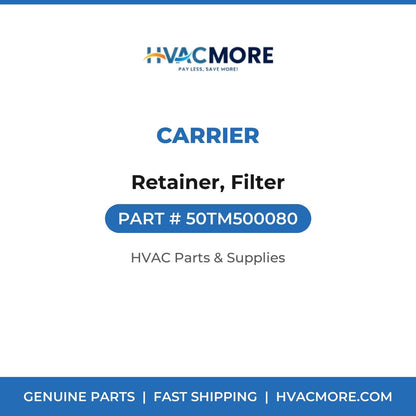 Carrier Retainer, Filter 50TM500080