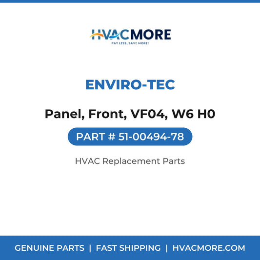 ENVIRO-TEC Panel, Front, VF04, W6 H0 51-00494-78