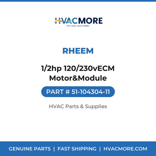 Rheem 1/2hp 120/230vECM Motor&Module 51-104304-11