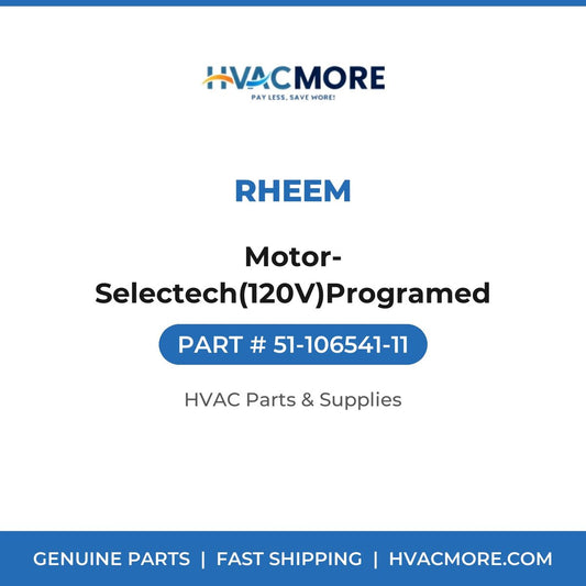 Rheem Motor-Selectech(120V)Programed 51-106541-11
