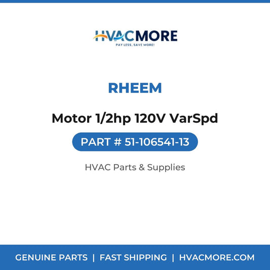 Rheem Motor 1/2hp 120V VarSpd 51-106541-13