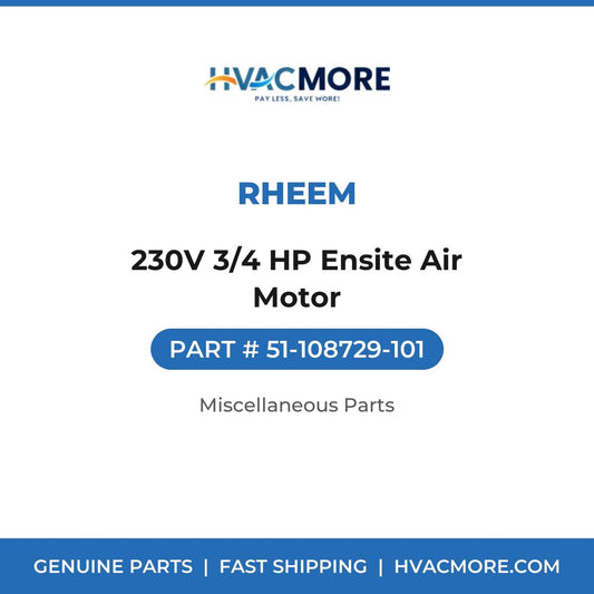 Rheem 230V 3/4 HP Ensite Air Motor 51-108729-101