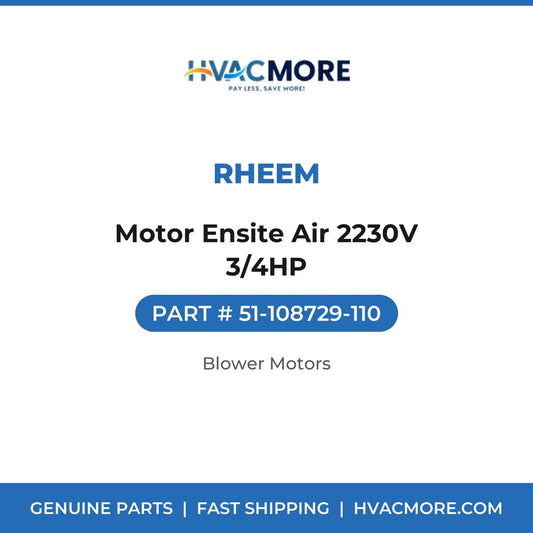 Rheem Motor Ensite Air 2230V 3/4HP 51-108729-110