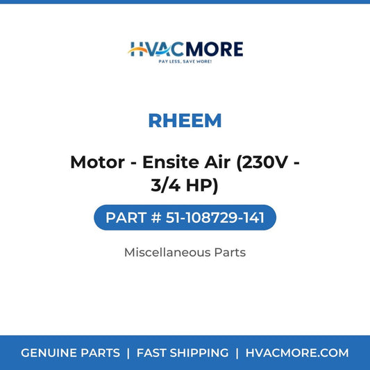 Rheem Motor - Ensite Air (230V - 3/4 HP) 51-108729-141