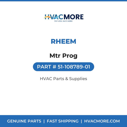 Rheem Mtr Prog 51-108789-01