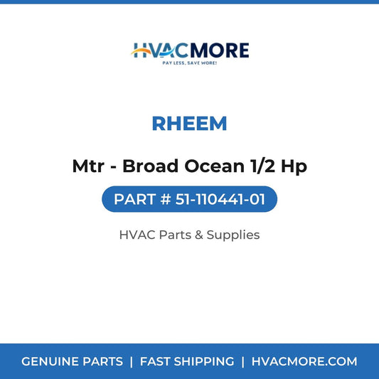 Rheem Mtr - Broad Ocean 1/2 Hp 51-110441-01