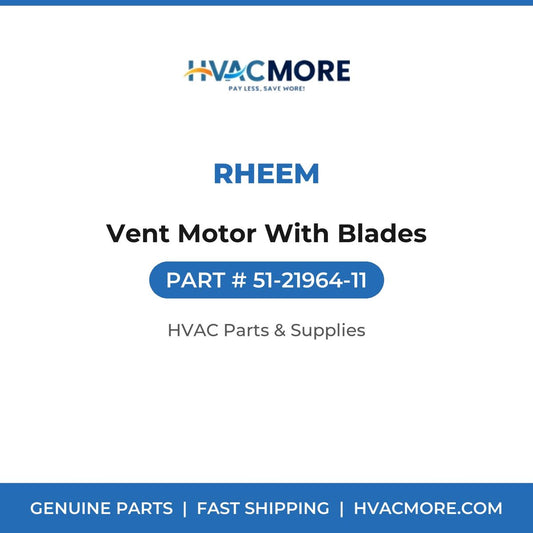 Rheem Vent Motor With Blades 51-21964-11