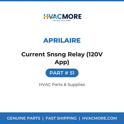 Aprilaire Current Snsng Relay (120V App) 51
