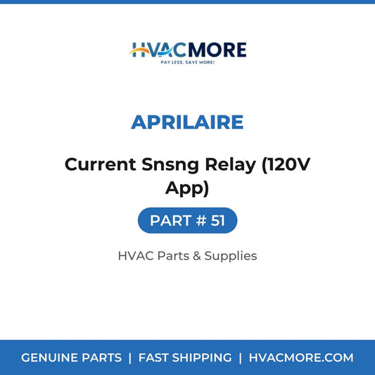 Aprilaire Current Snsng Relay (120V App) 51