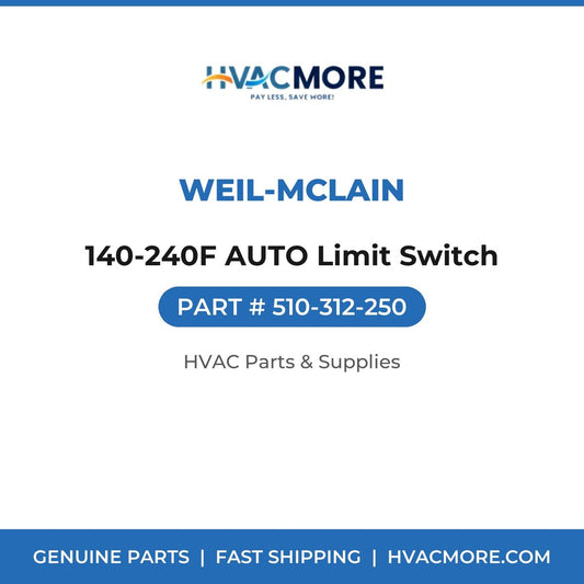 Weil-McLain 140-240F AUTO Limit Switch 510-312-250
