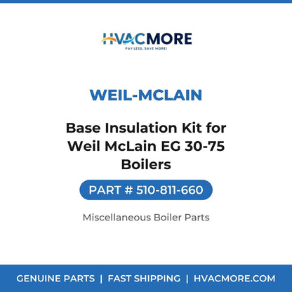 Weil-McLain Base Insulation Kit for Weil McLain EG 30-75 Boilers 510-811-660