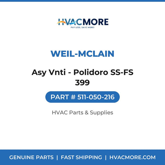 Weil-McLain Asy Vnti - Polidoro SS-FS 399 511-050-216