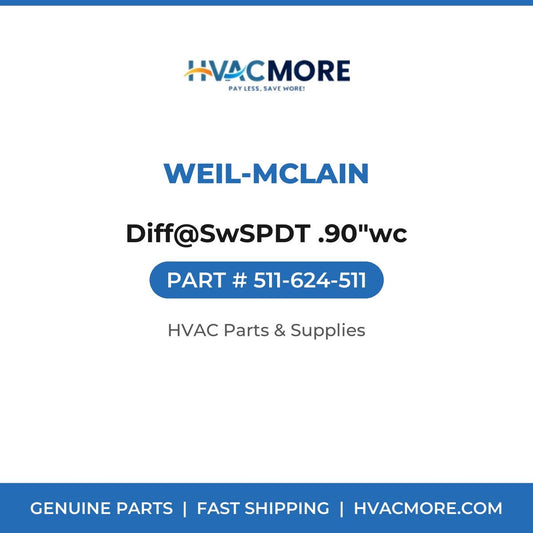 Weil-McLain Diff@SwSPDT .90"wc 511-624-511