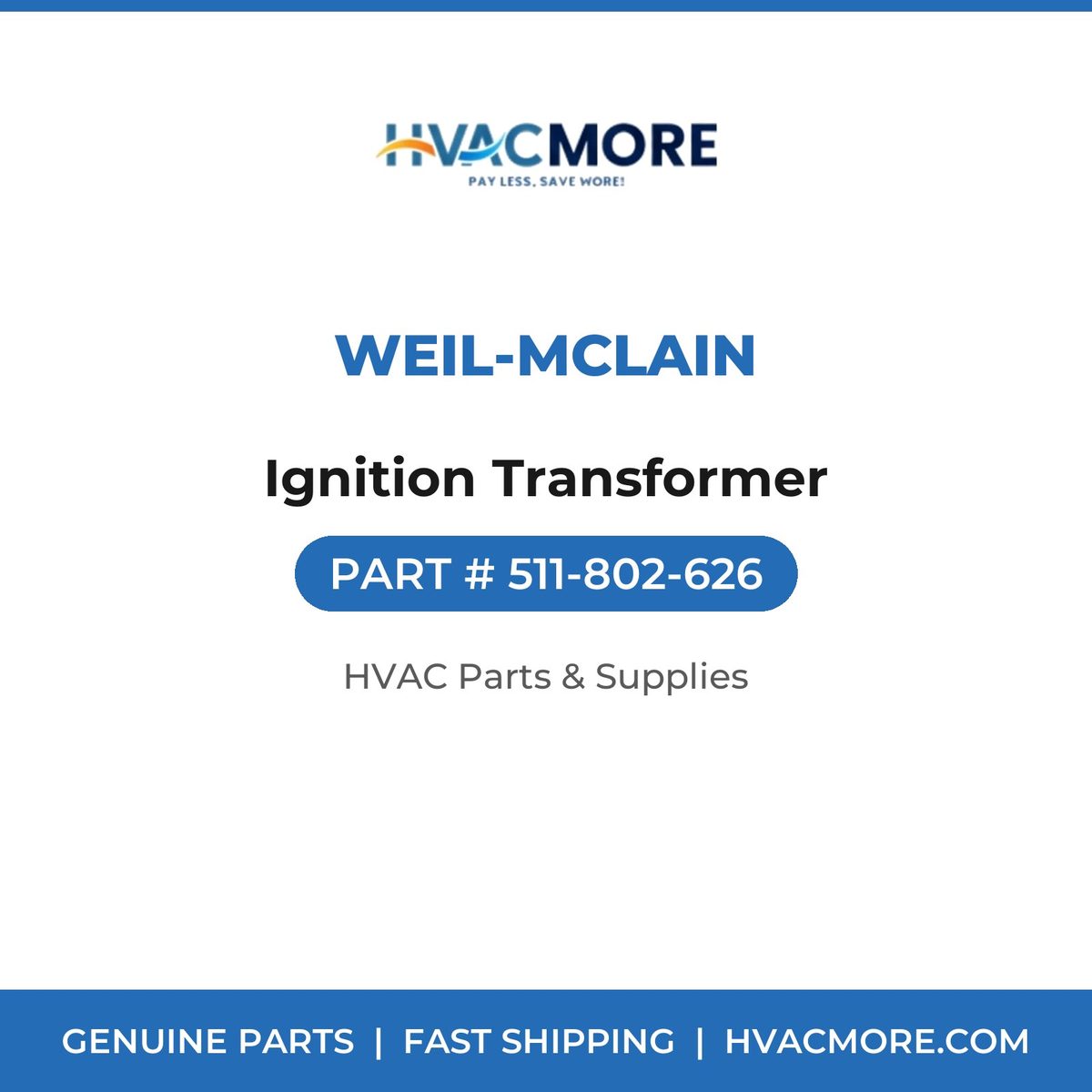 Weil-McLain Ignition Transformer 511-802-626