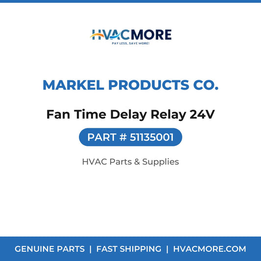 Markel Products Co. Fan Time Delay Relay 24V 51135001