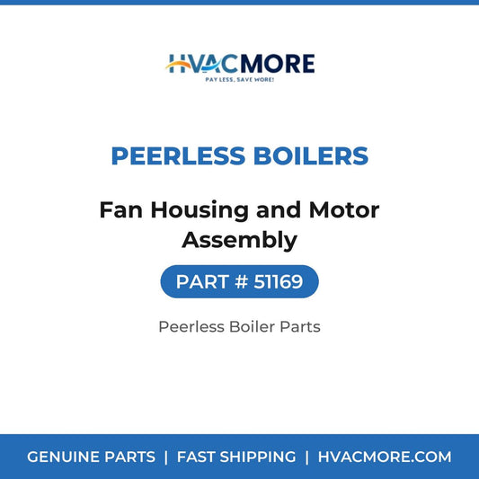 Peerless Boilers Fan Housing and Motor Assembly 51169
