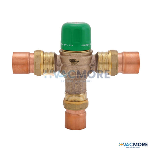 Taco 1-1/4" Sweat Union 5125 High Flow Mixing Valve (Low Lead) 5125-HF-C1