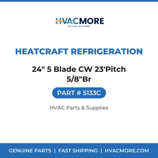 Heatcraft Refrigeration 24" 5 Blade CW 23'Pitch 5/8"Br 5133C