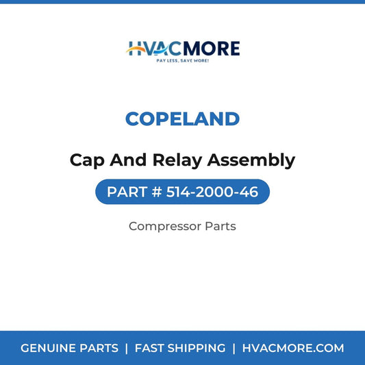Copeland Cap And Relay Assembly 514-2000-46