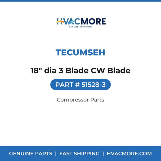 Tecumseh 18" dia 3 Blade CW Blade 51528-3