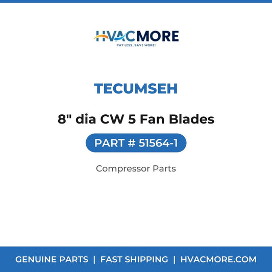 Tecumseh 8" dia CW 5 Fan Blades 51564-1