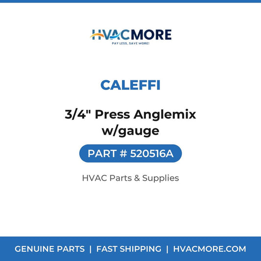Caleffi 3/4" Press Anglemix w/gauge 520516A
