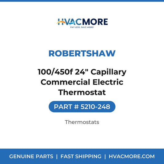 Robertshaw 100/450f 24" Capillary Commercial Electric Thermostat 5210-248