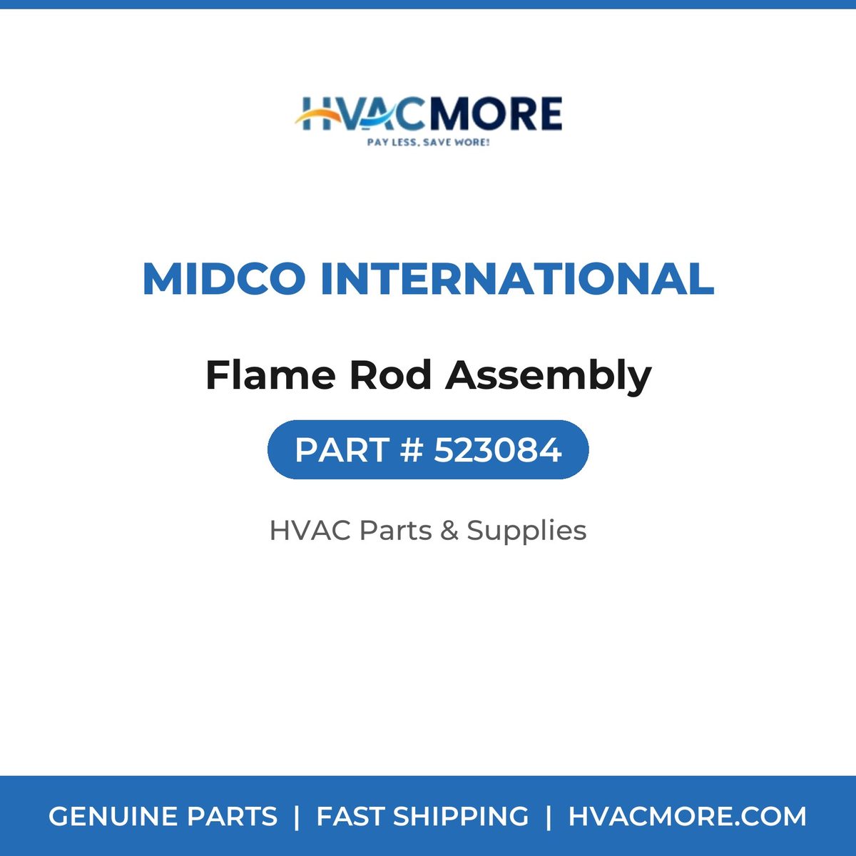 Midco International Flame Rod Assembly 523084