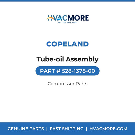 Copeland Tube-oil Assembly 528-1378-00