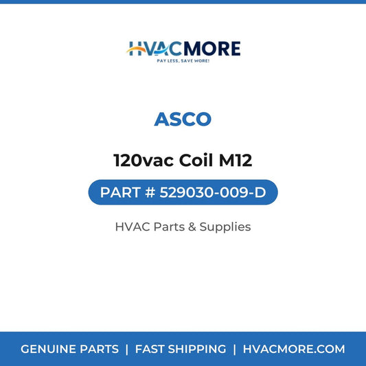 ASCO 120vac Coil M12 529030-009-D