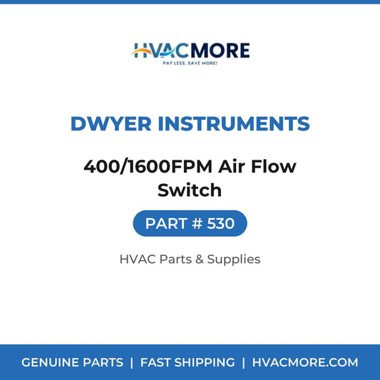 Dwyer Instruments 400/1600FPM Air Flow Switch 530