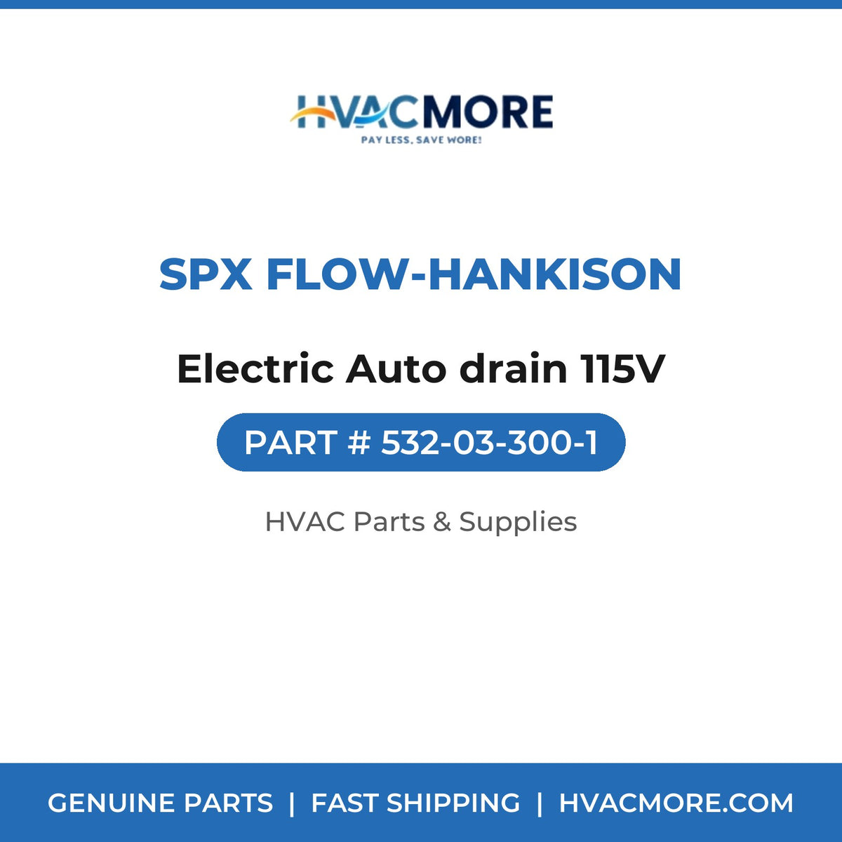 SPX Flow-Hankison Electric Auto drain 115V 532-03-300-1