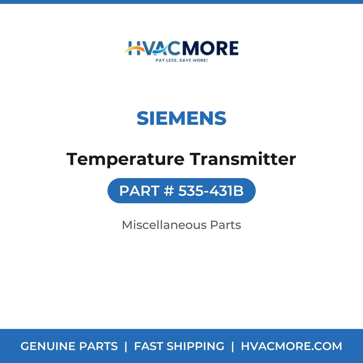 Siemens Temperature Transmitter 535-431B
