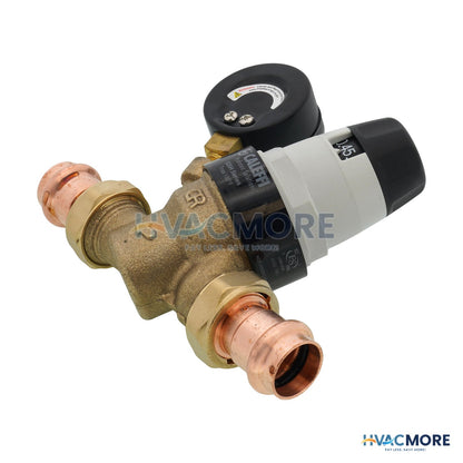 Caleffi 3/4" Press Pressure Reducing Valve W/ Gauge (Low Lead, Pre-adjustable) 535651HA