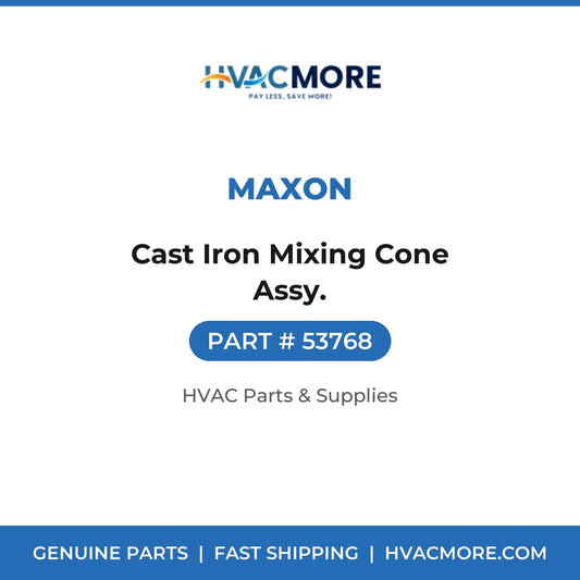 Maxon Cast Iron Mixing Cone Assy. 53768