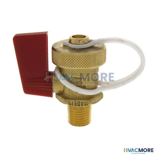 Caleffi Replacement Boiler Drain Valve, 1/4" NPT x 3/4" GHT 538202-FD