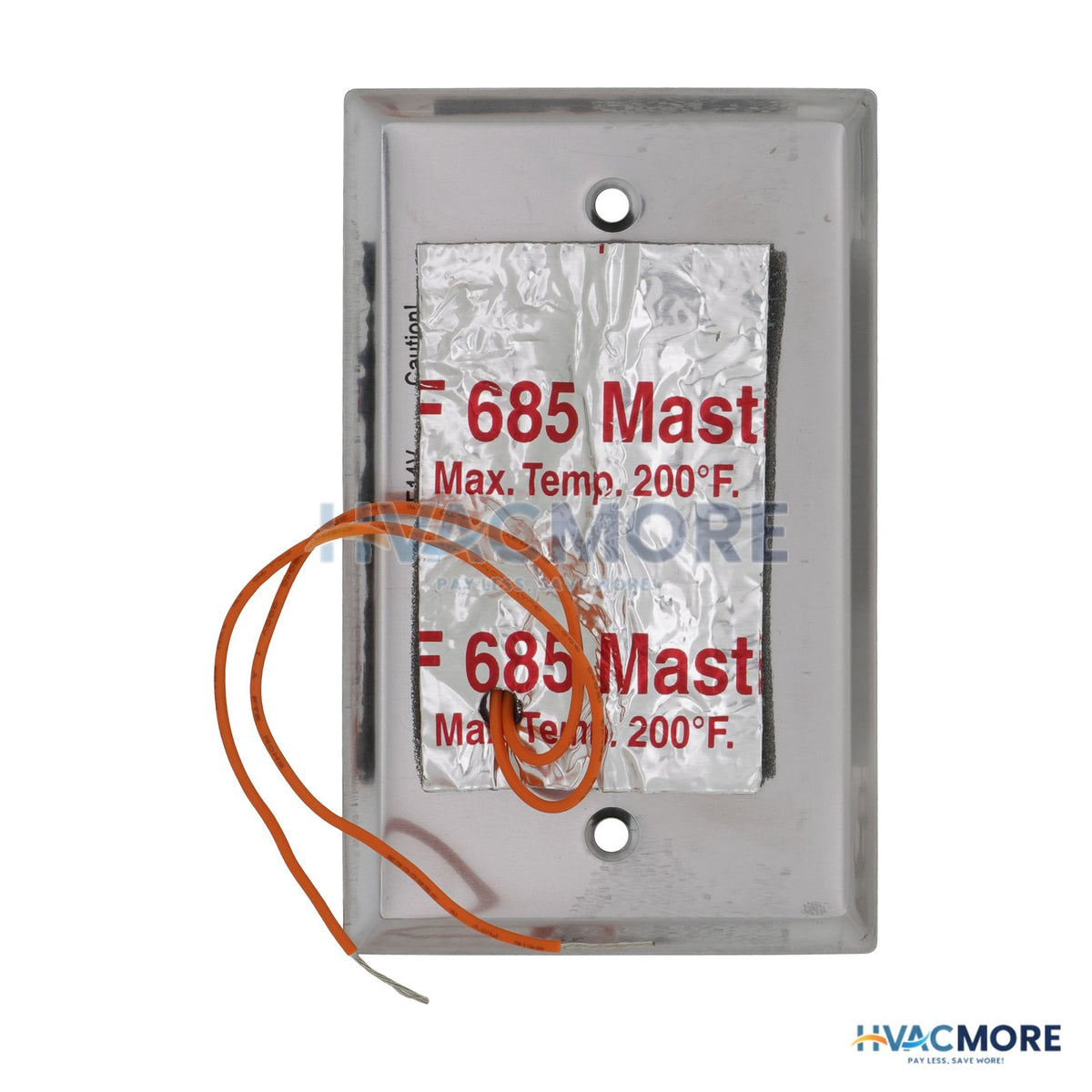 Siemens Flush Mount Room Temperature Sensor W/ 10K Ohm Type II Thermistor, Metal 540-984