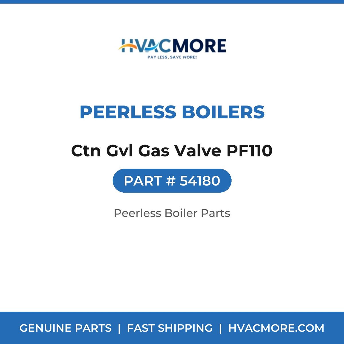 Peerless Boilers Ctn Gvl Gas Valve PF110 54180