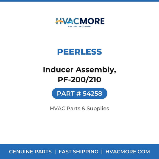 Peerless Inducer Assembly, PF-200/210 54258