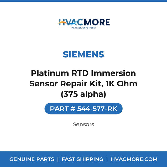 Siemens Platinum RTD Immersion Sensor Repair Kit, 1K Ohm (375 alpha) 544-577-RK