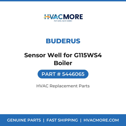 Buderus Sensor Well for G115WS4 Boiler 5446065