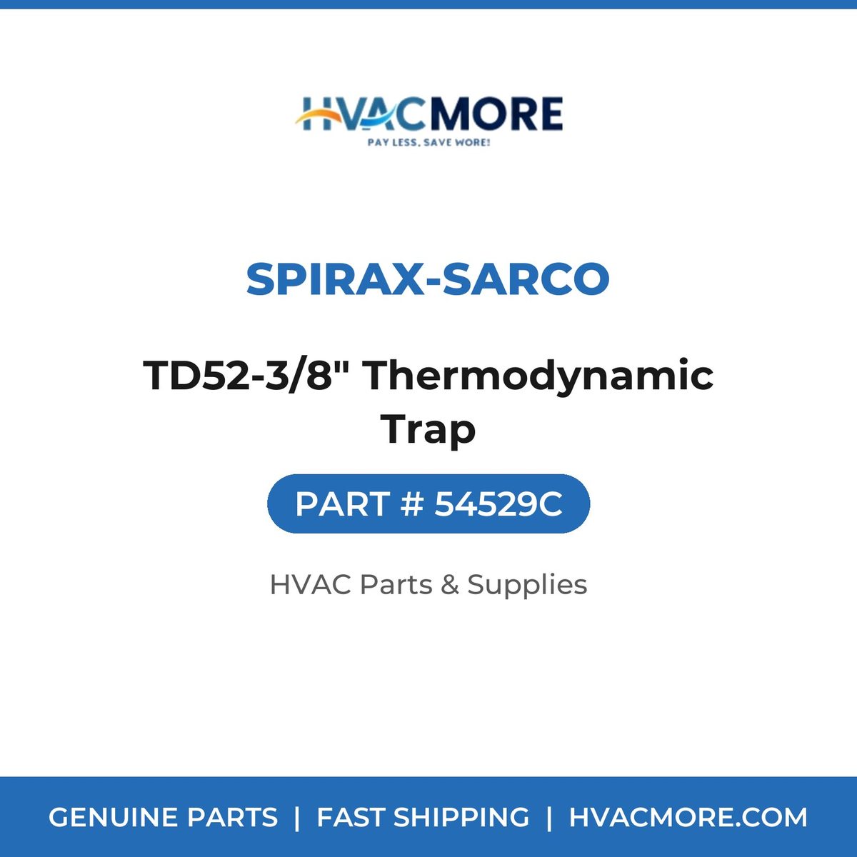 Spirax-Sarco TD52-3/8" Thermodynamic Trap 54529C