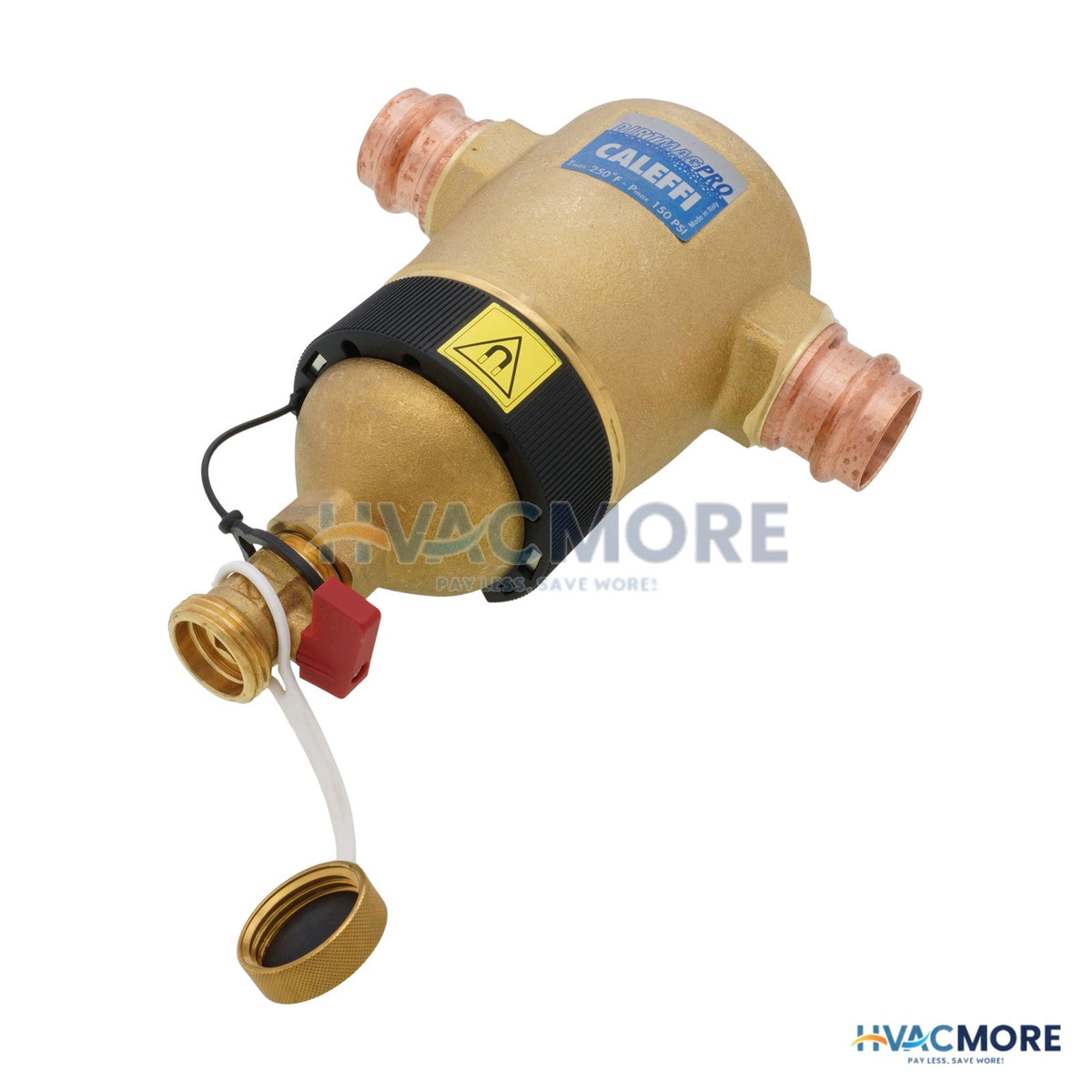 Caleffi 1" Press 5463M Series DIRTMAG Pro Dirt Separator W/ Dual Magnets 546366AM