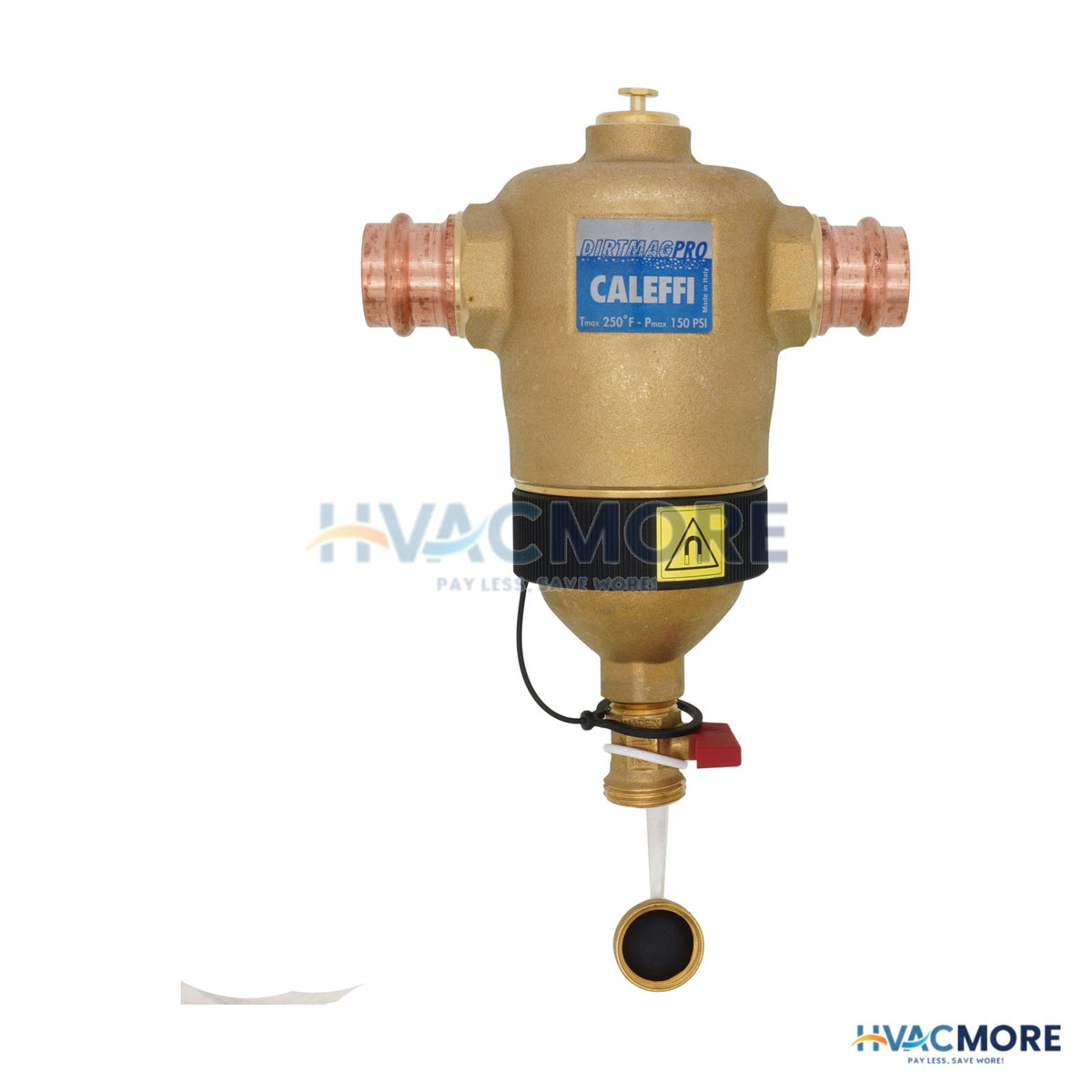 Caleffi 1" Press 5463M Series DIRTMAG Pro Dirt Separator W/ Dual Magnets 546366AM