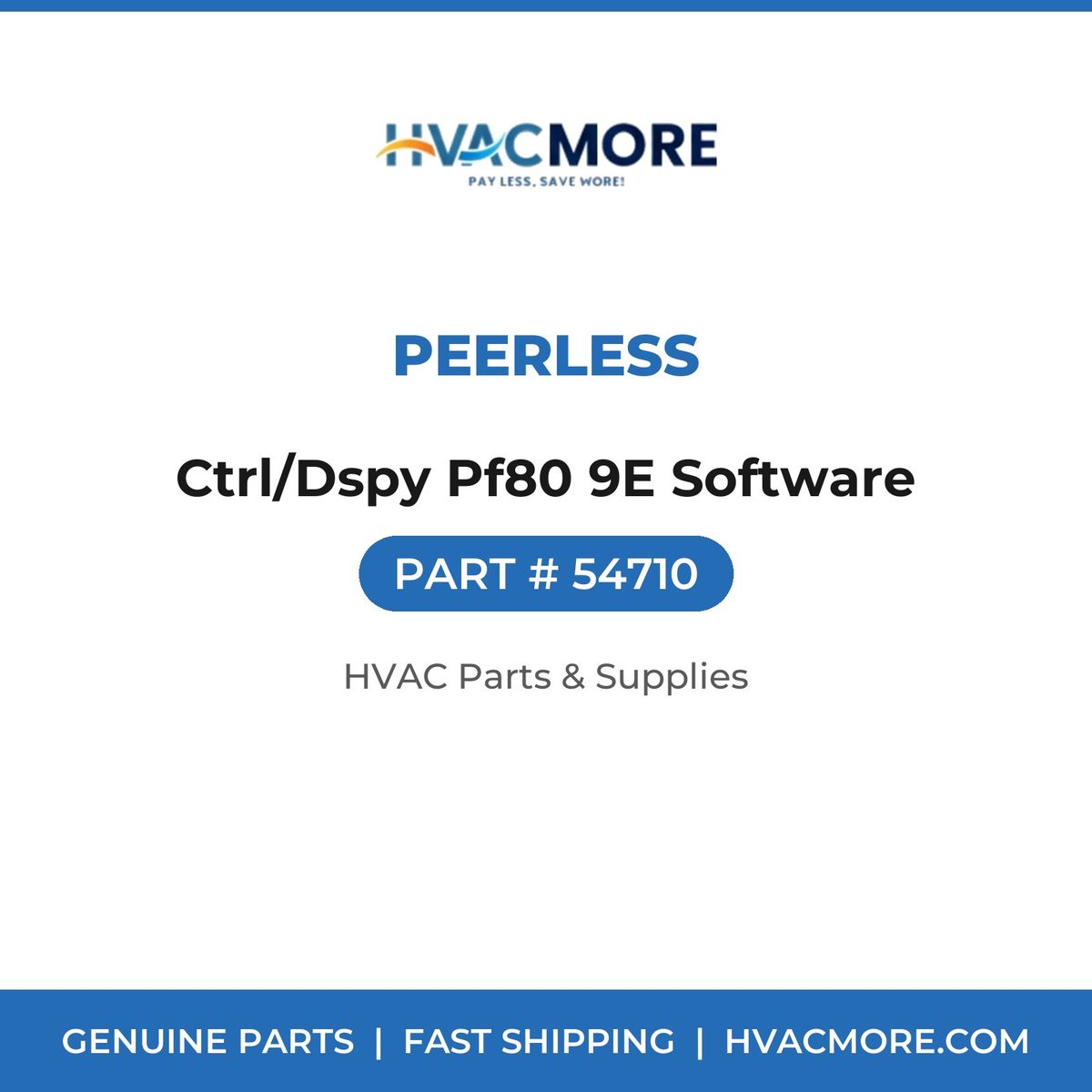Peerless Ctrl/Dspy Pf80 9E Software 54710