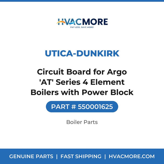 Utica-Dunkirk Circuit Board for Argo 'AT' Series 4 Element Boilers with Power Block 550001625